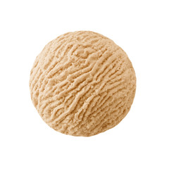 Nut ice cream scoop, Nuts caramel ice-cream ball