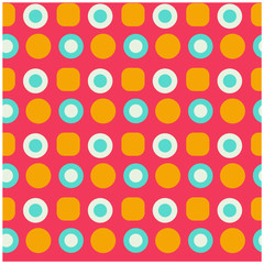 Polka dots seamless pattern for web, textile and print. Original series