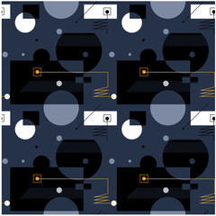 Abstract geometric seamless pattern for web, textile and print.