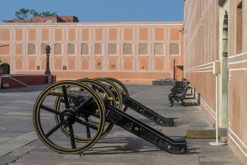 Cannons inside Jaipur City Palace, Rajasthan, India