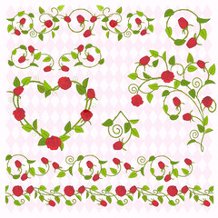 Rose elements set 