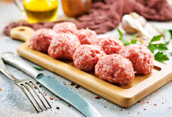 raw meatballs