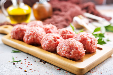 raw meatballs