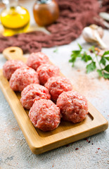 raw meatballs
