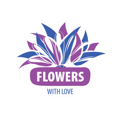 flower vector logo