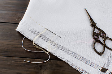 Embroidery. Sewing accessories. Materials for handicrafts