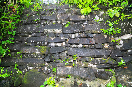 Leluh archaeological site  on Lelu Island, Kosrae State of Micronesia.
