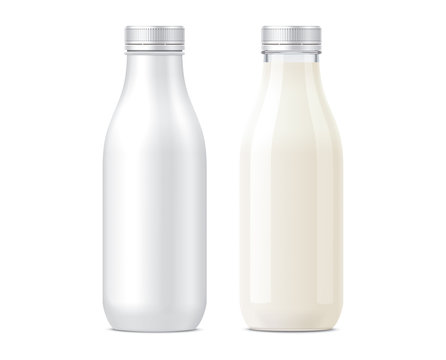 Bottles mockups for Milk drinks