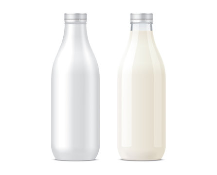 Bottles mockups for Milk drinks