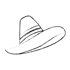 mexican hat isolated icon vector illustration design