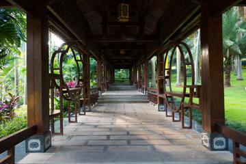 corridor with Chinese style