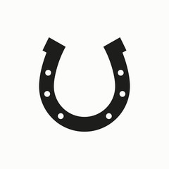 Horseshoe vector icon.