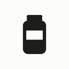 Jar vector icon.