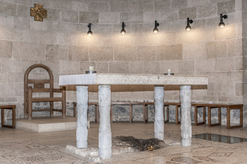 Altar in the church Tabgha