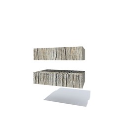 Conceptual wood or wooden brown font or type, timber or lumber industry piece isolated on white background. Educative hadwood material, surface vintage old handmade sculpted object as 3D illustration