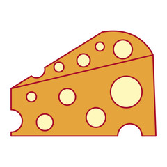 delicious cheese isolated icon vector illustration design