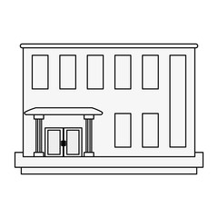 Bank building edifice