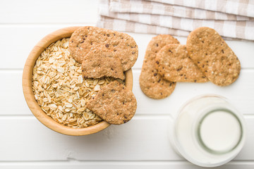 Tasty oatmeal cookies.
