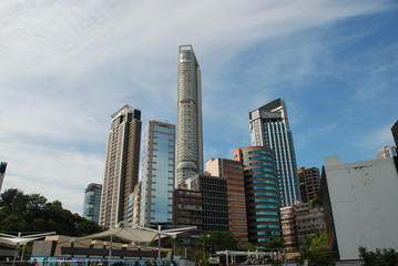 Fototapeta na wymiar Hong Kong modern skyscrapers architecture