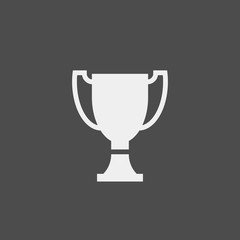 Trophy flat vector icon. Champions flat vector icon