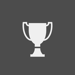 Trophy flat vector icon. Champions flat vector icon