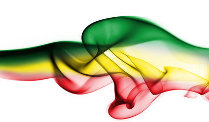 Ethiopia national smoke flag