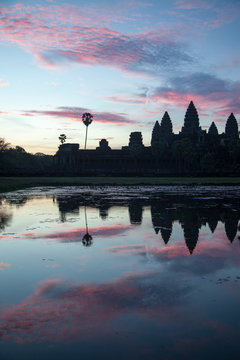 Angkor Wat at sunrise,
