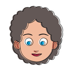 Grandmother face cartoon