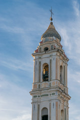 Obraz premium Bell tower of the church portrait