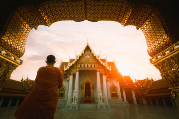 The Marble Temple, Wat Benchamabopitr Dusitvanaram Bangkok Thailand