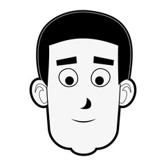 Man face cartoon