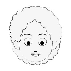 Grandmother face cartoon