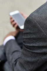 young businessman using a smartphone