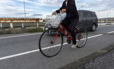 Naklejka premium 自転車交通
