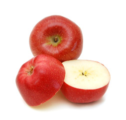Fresh apples with slice