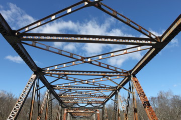rusty bridge span