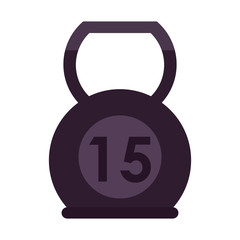 Kettlebell weight isolated