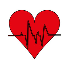 Heartbeat medical symbol