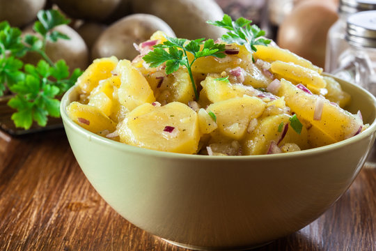 Traditional German potato salad