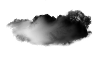 Clouds on white background