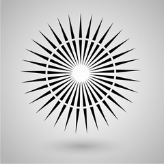 Abstract minimal black and white star for design Eps 10 stock photography illustration