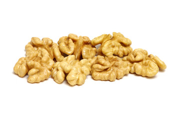 Walnuts isolated on white