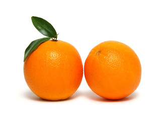  orange fruit isolated on white