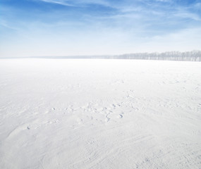 field of snow