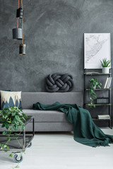 Dark guy room interior