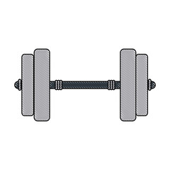 Dumbbell weight isolated