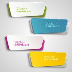 Vector banners set
