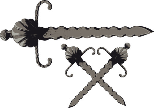 wavy sword Flamberge