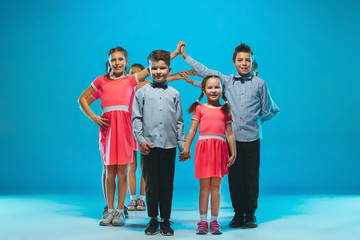 Obraz premium The kids dance school, ballet, hiphop, street, funky and modern dancers