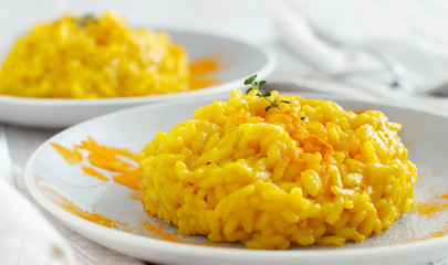 Risotto with curcuma